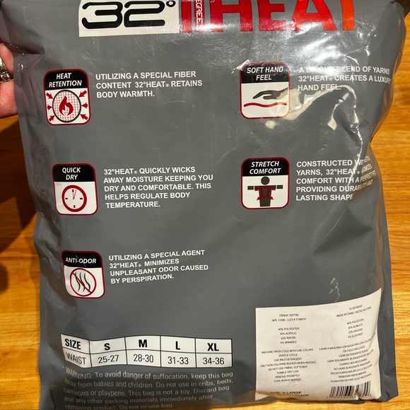 NEW 32 Degrees Cozy Heat Extra Warm Leggings, 2-PACK, Size XL, Black - Picture 2 of 4